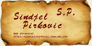 Sinđel Pirković vizit kartica